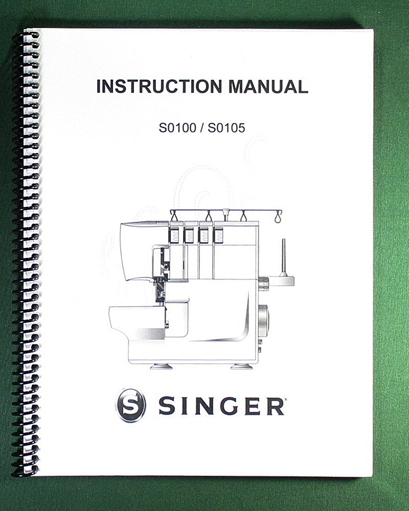 Singer S0100 SO105 Instruction Manual: with Protective Covers!