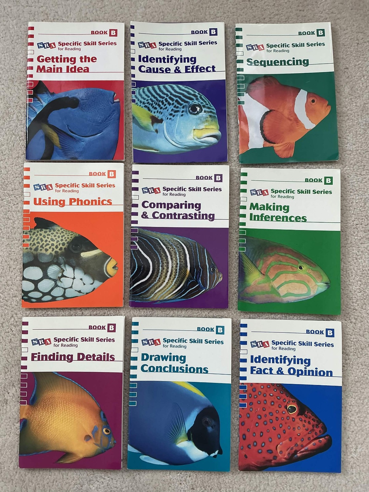 SRA Specific Skill Series Level B Complete Set Of 9