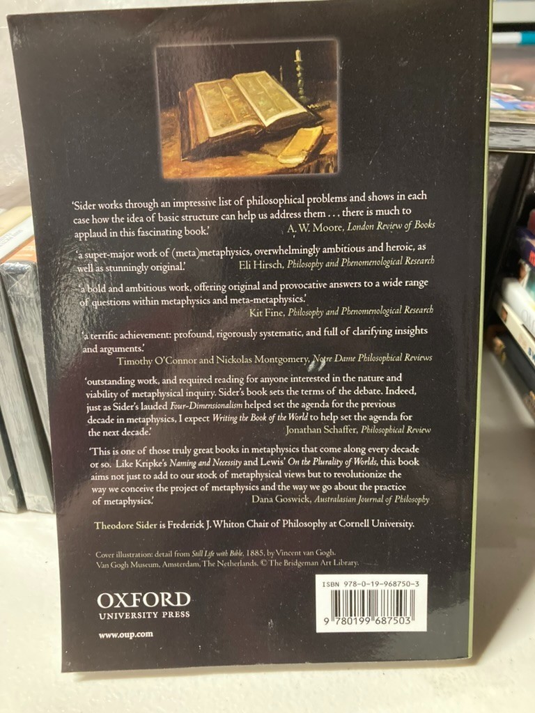 WRITING THE BOOK OF THE WORLD PAPER by SIDER