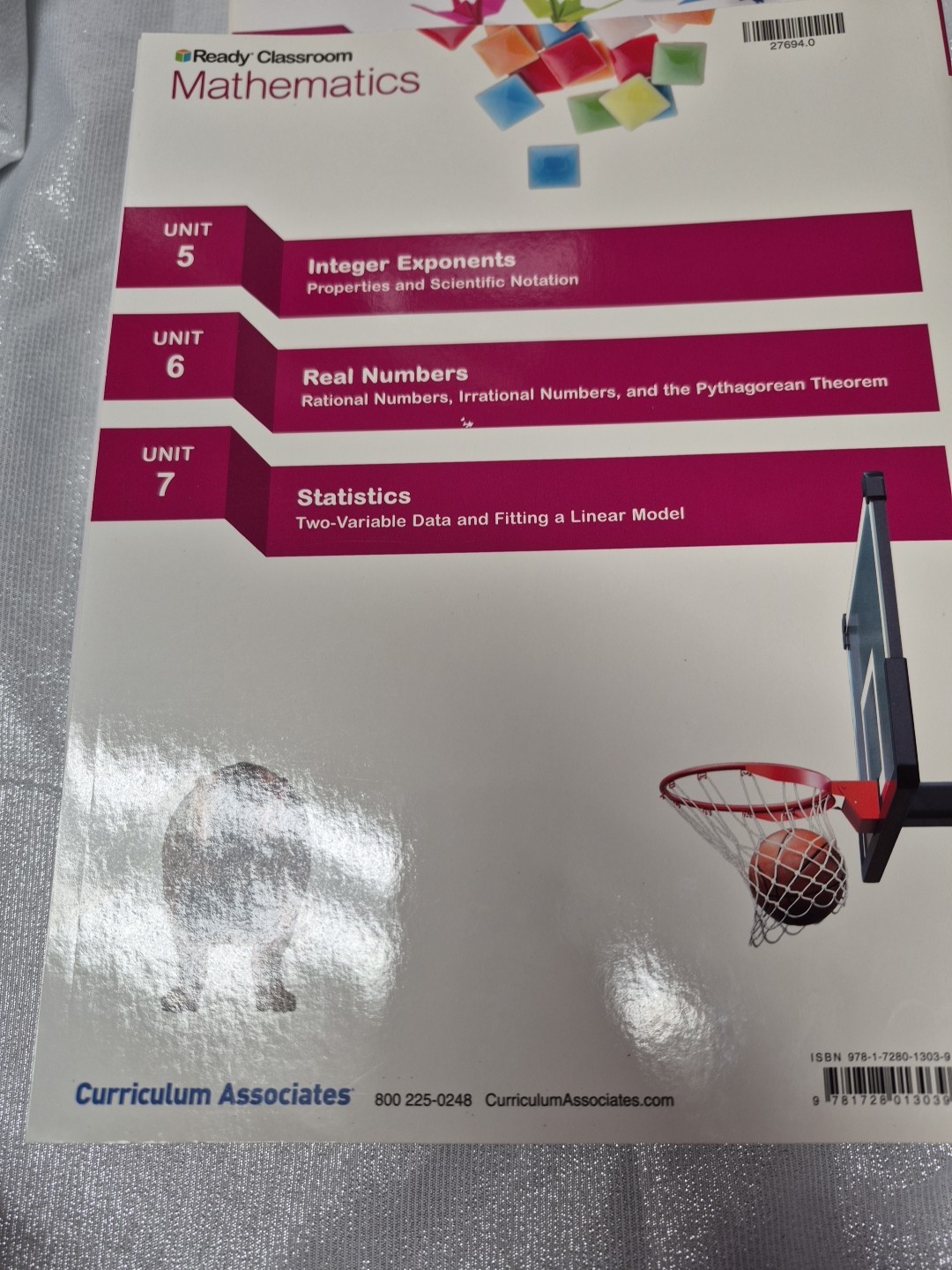 i Ready Classroom Mathematics Grade 8 Volumes 1 & 2 Student Edition Unit 1-7 New
