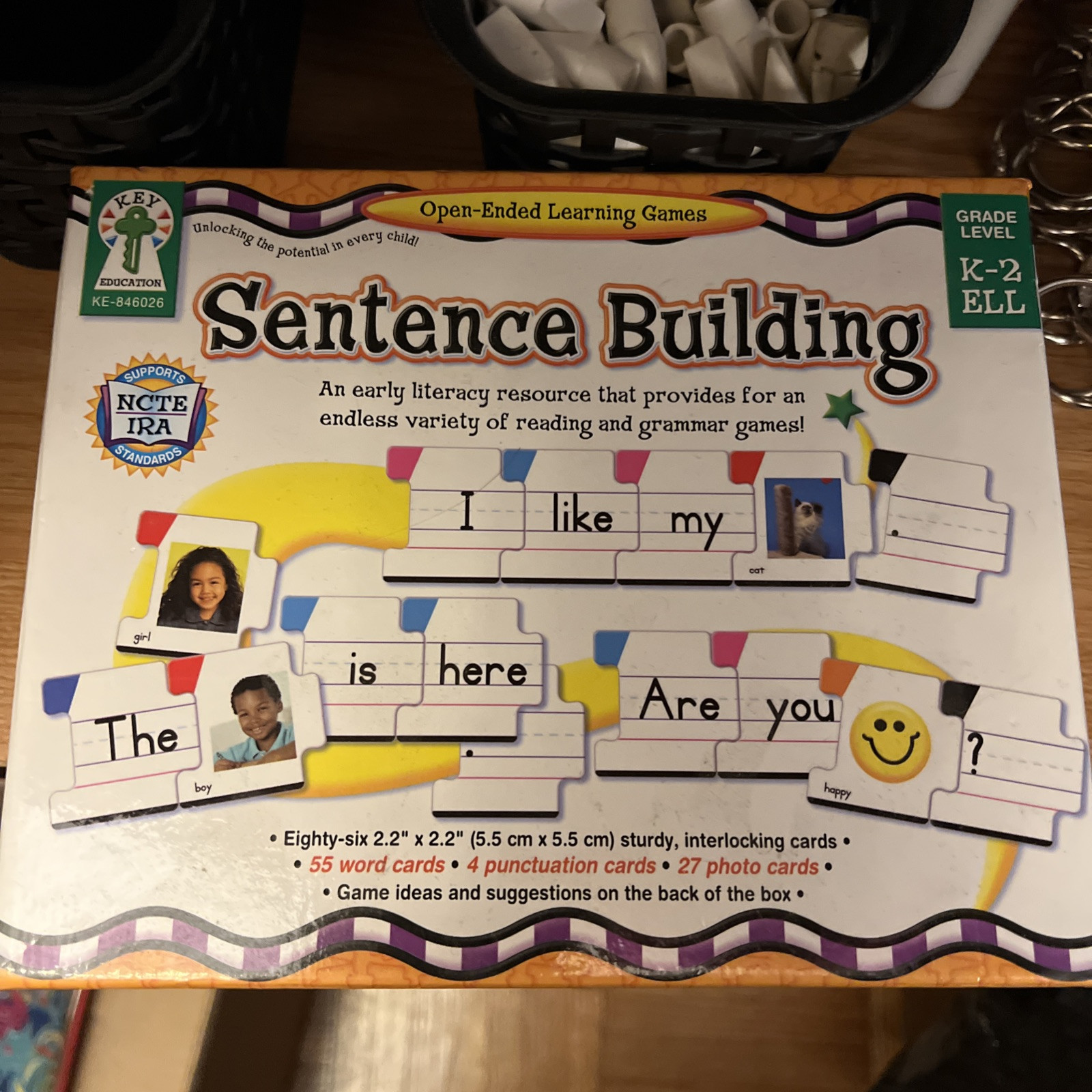 Sentence Building: An Early Literacy Resource K-2 Language Arts Flash Cards NEW