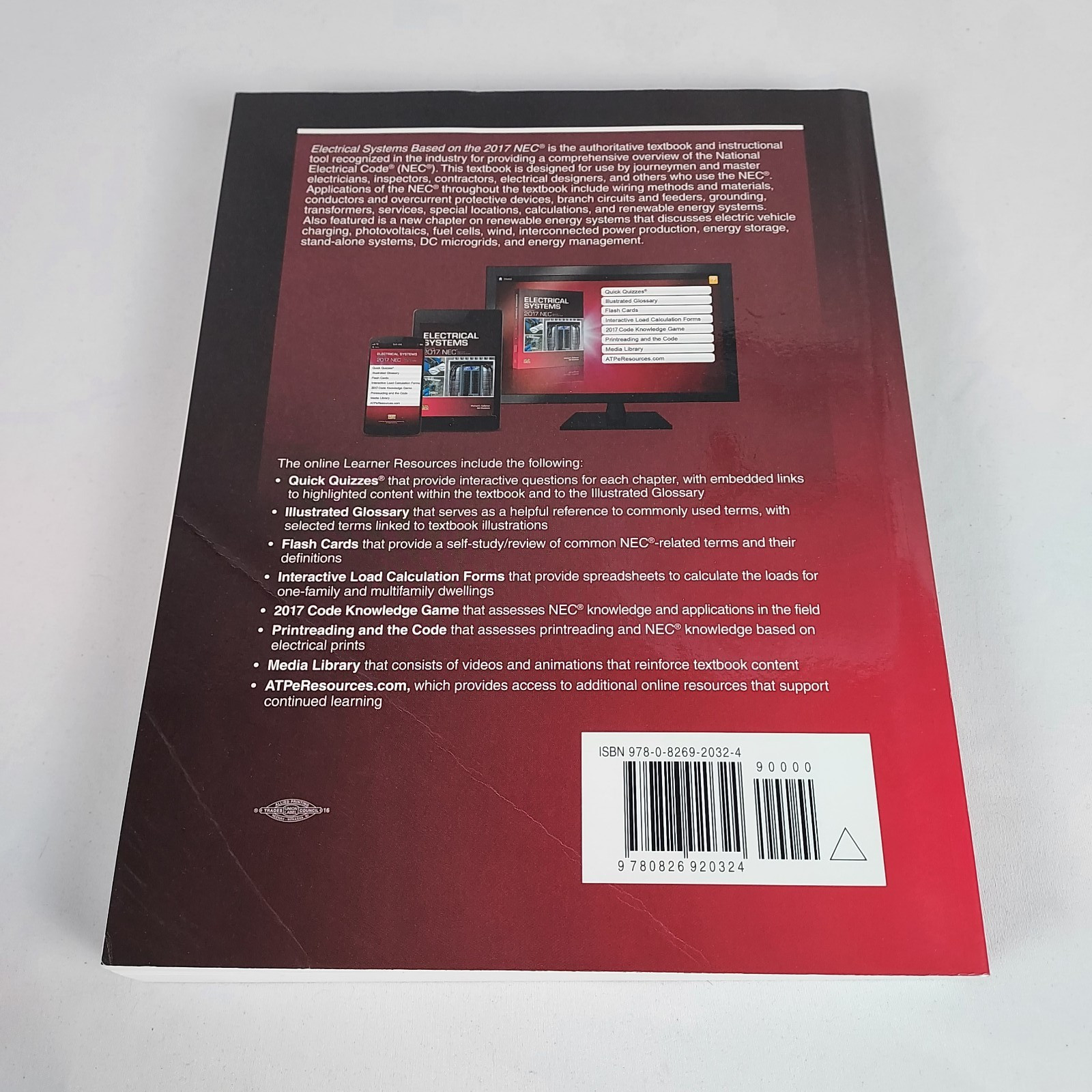 Electrical Systems Based on the 2017 NEC Michael Callanan ATP ISBN 9780826920324
