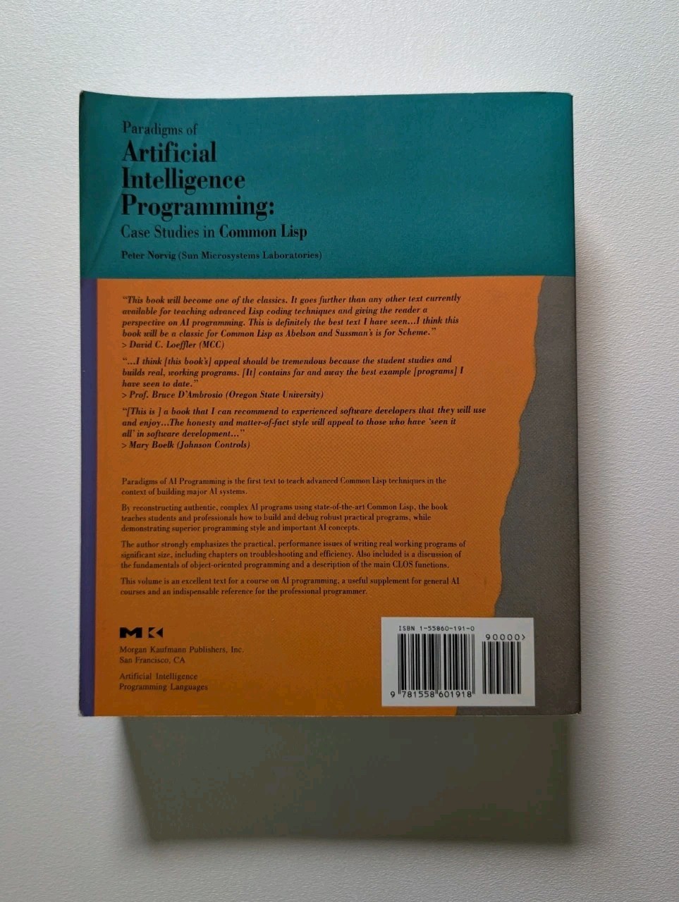Paradigms of Artificial Intelligence Programming Common LISP Peter Norvig AI