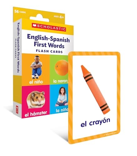 English-Spanish First Words Flash Cards Medium