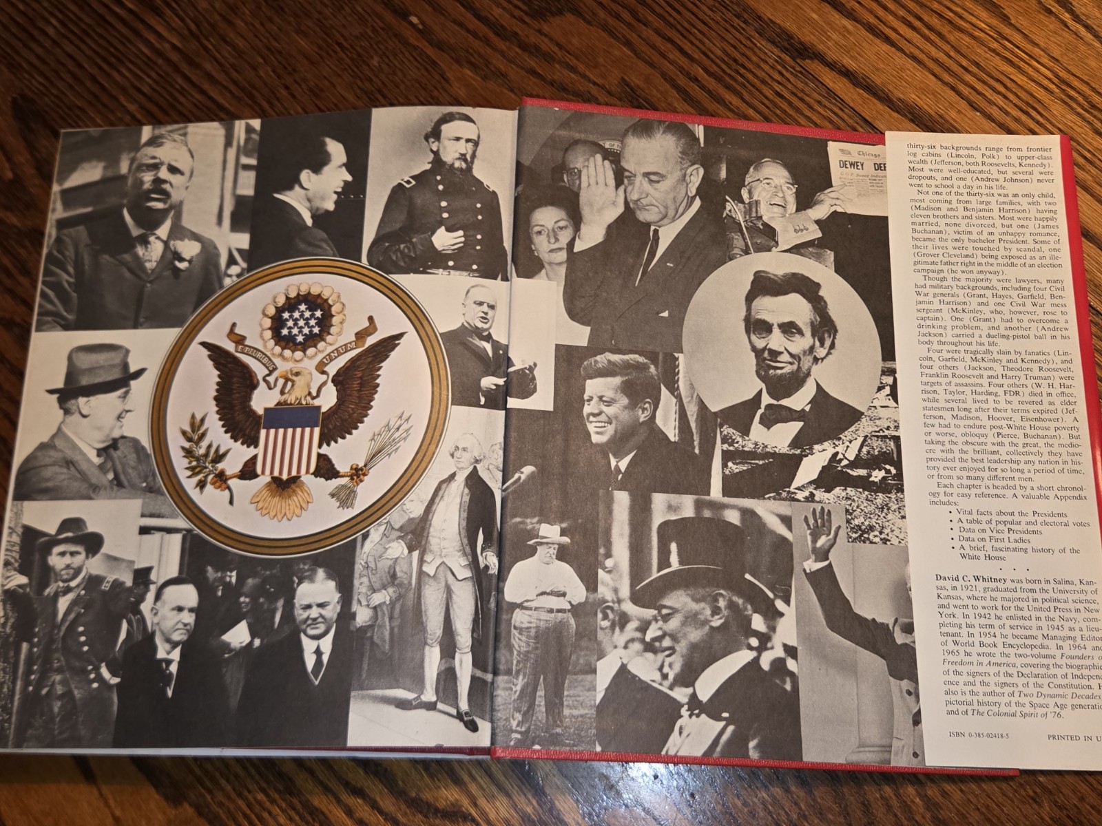 The Graphic Story American Presidents HCDJ Book David Whitney 1973 Politics
