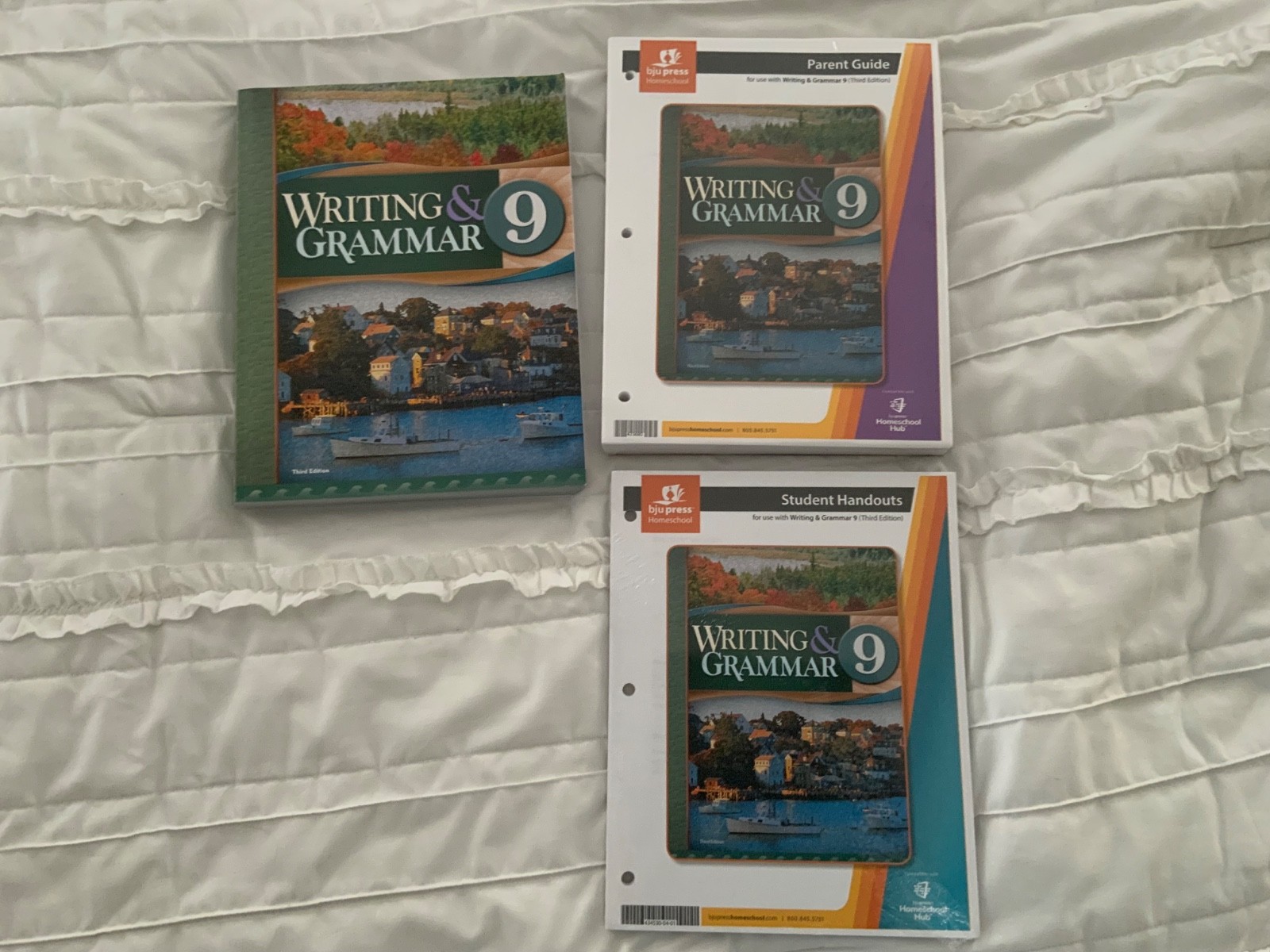 Bob Jones Writing & Grammar 9 Third Edition Student Text, Parent Guide Tests New
