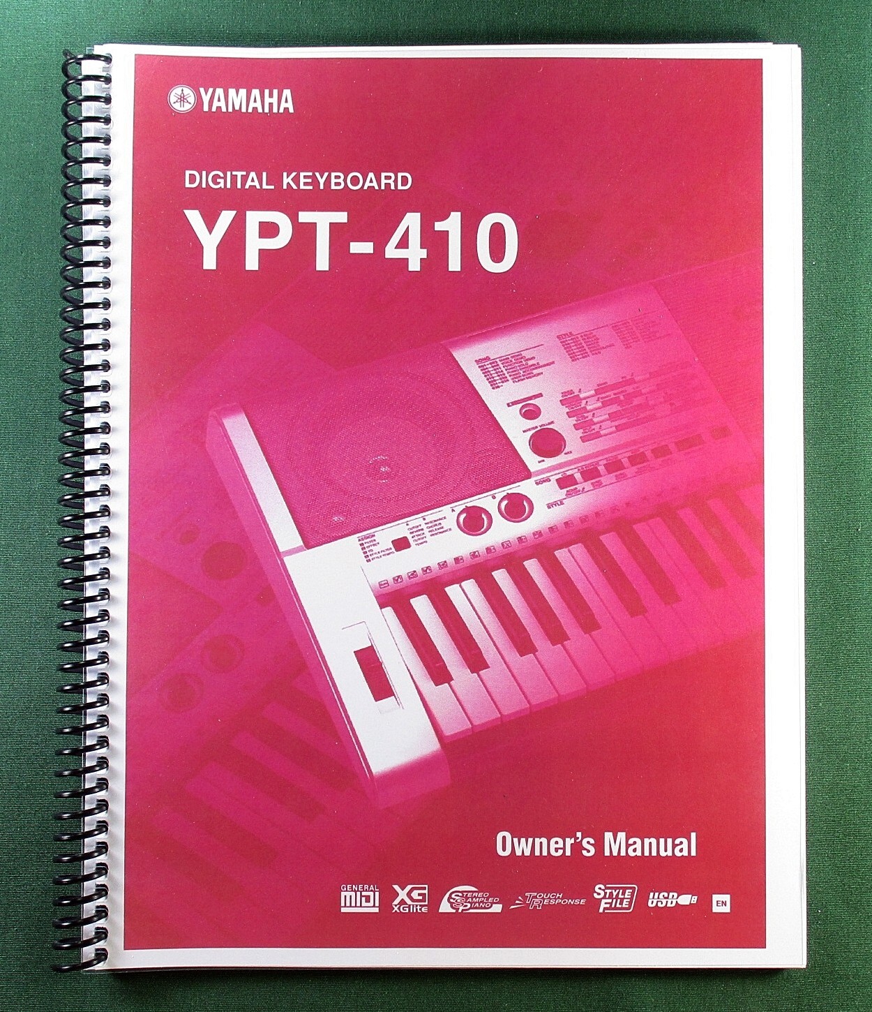 Yamaha YPT-410 Instruction Manual: 127 Pages & Protective Covers!