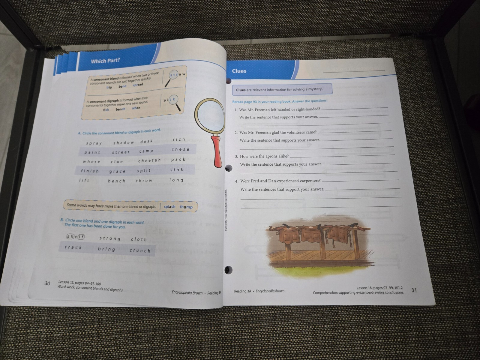 BJU Adventures in Reading-Texts 3A & 3B and mostly unused WORKTEXT-See Details