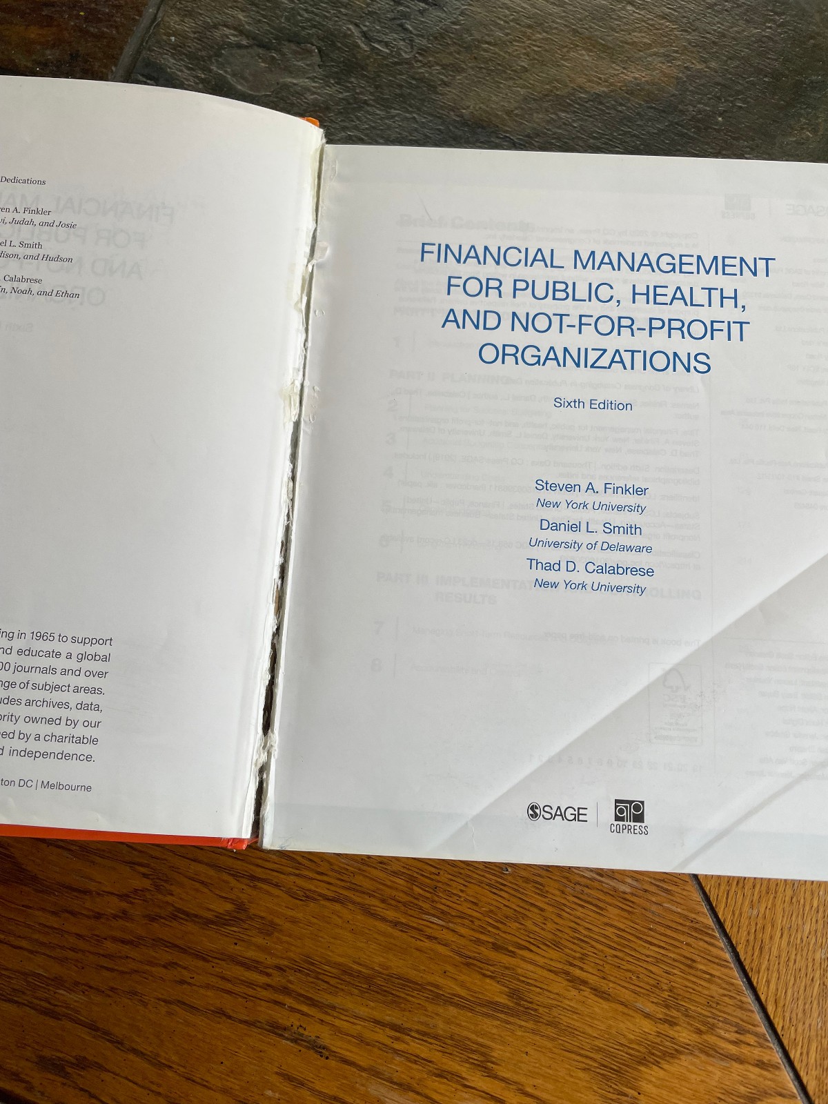 Financial Management for Public, Health, and Not-for-Profit orgs 6th ed.