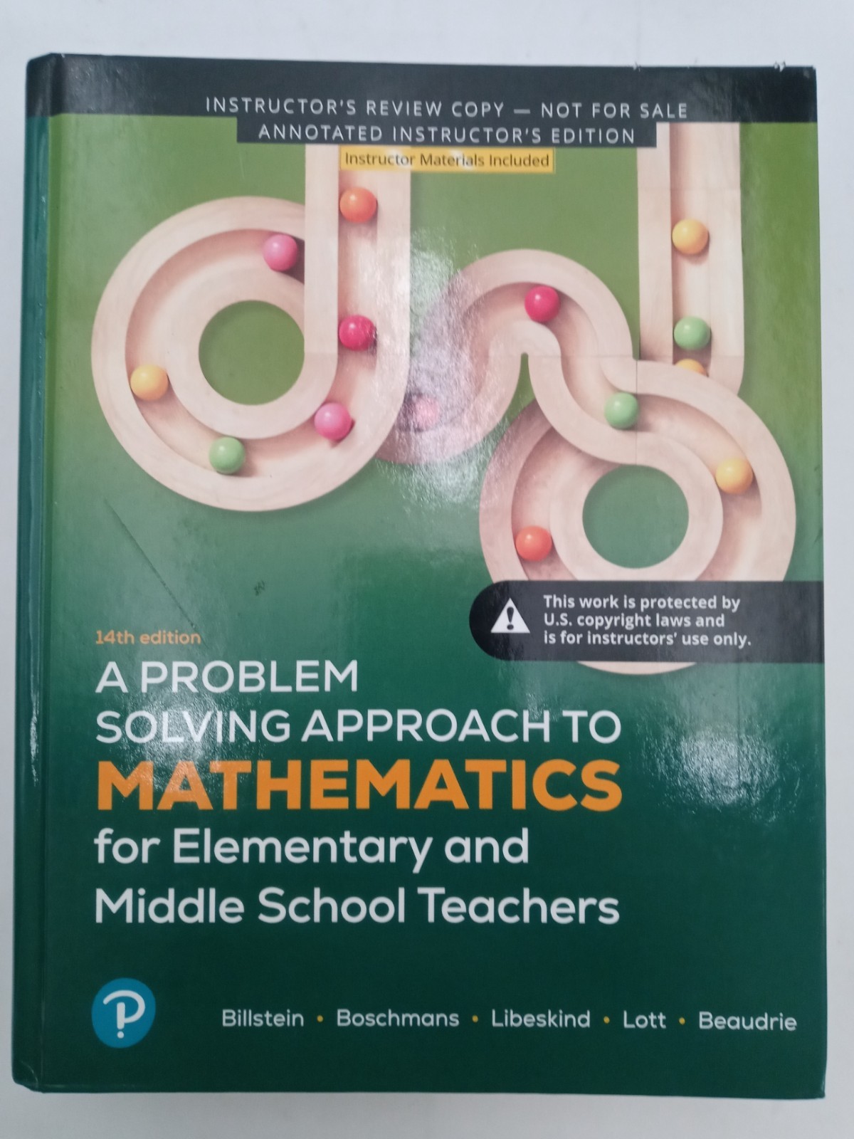 A Problem Solving Approach to Math 14th Ed Elem. & Middle School Teachers IRC
