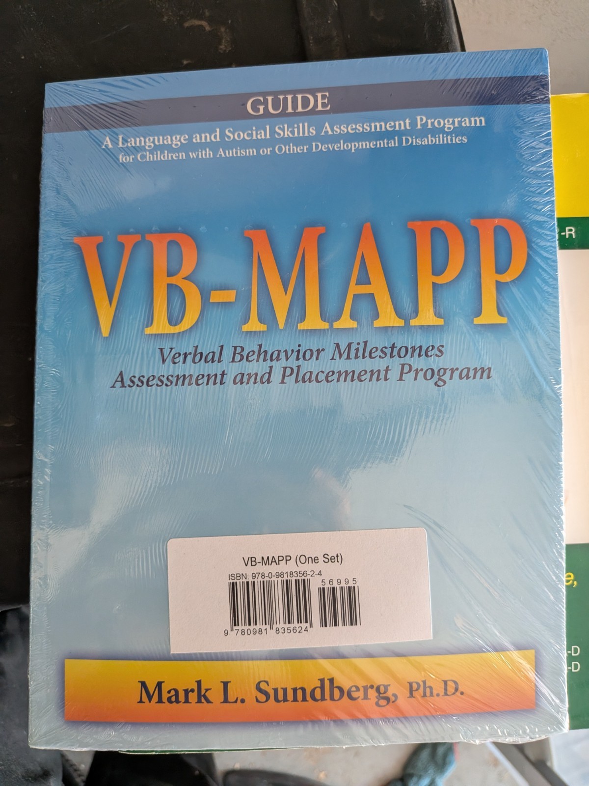 VB-MAPP Guide by Mark L. Sundberg (AVB Press, 2008) Book 197pp 11×8.5″