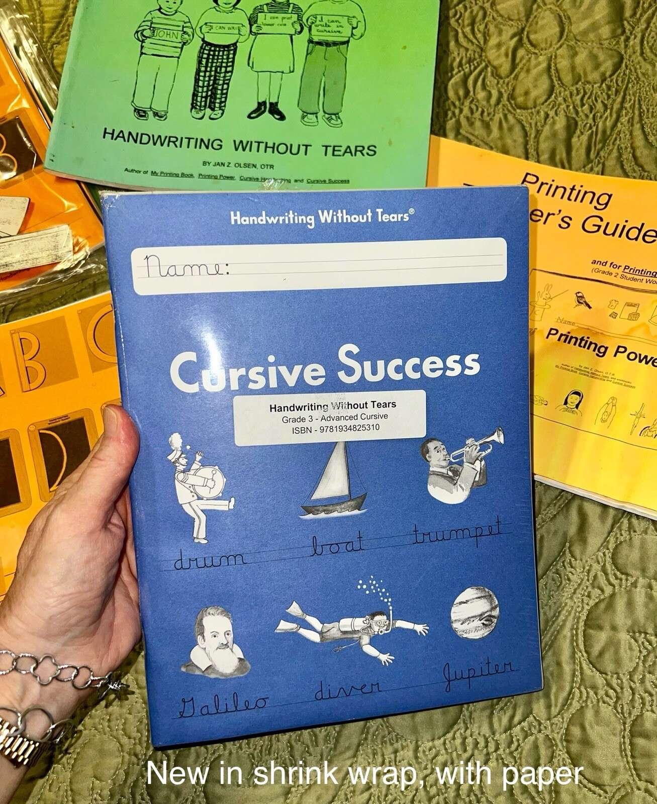 Handwriting Without Tears ~ Activity Books by Jan Z Olsen Lot Letters Cursive