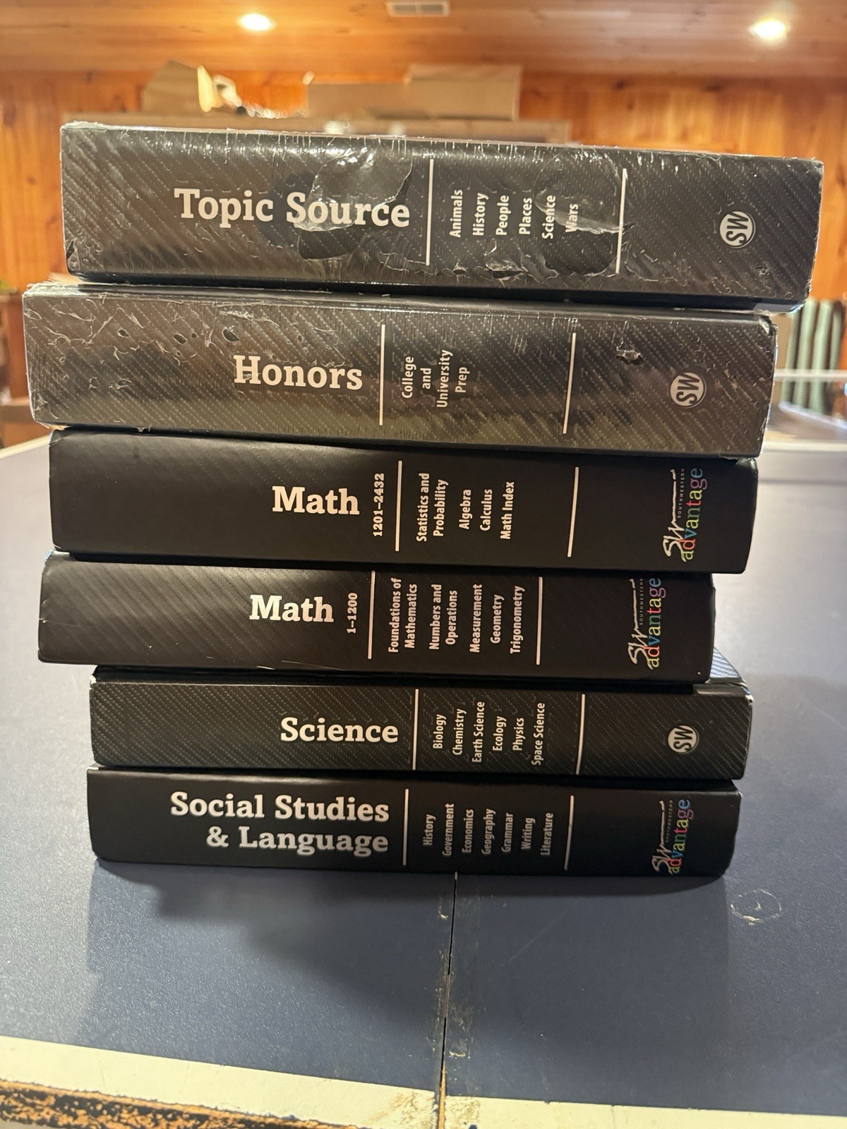 Southwestern Advantage 6 Book Set – Math 1&2, Science, Soc. Studies and 2 more