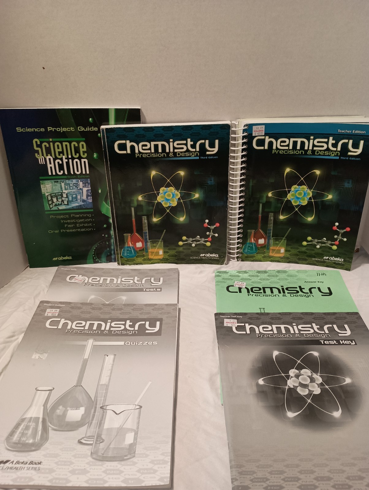 Abeka Chemistry: Precision & Design Student/Teacher Set of 7 Books, 3rd Edition