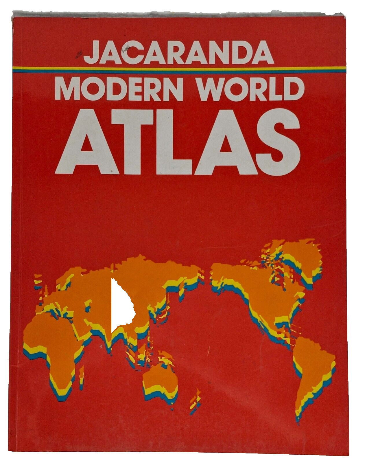Book 🕮 JACARANDA 🗺️ MODERN WORLD ATLAS 1993 Ed. 🗺️ Landform & Settlement Maps