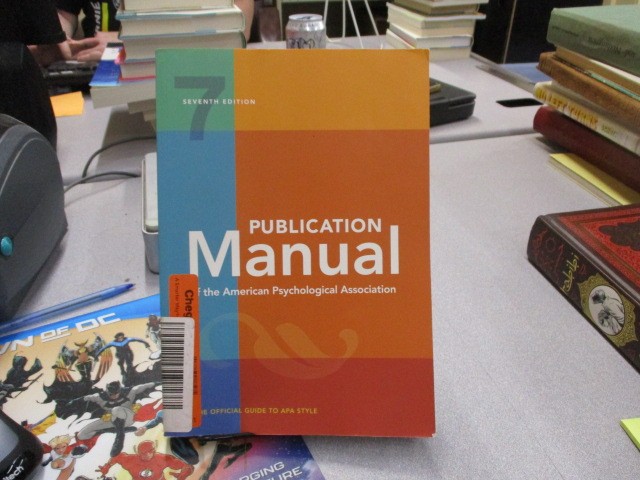 Publication Manual of the American Psychological Association: 7th Edition, Offic