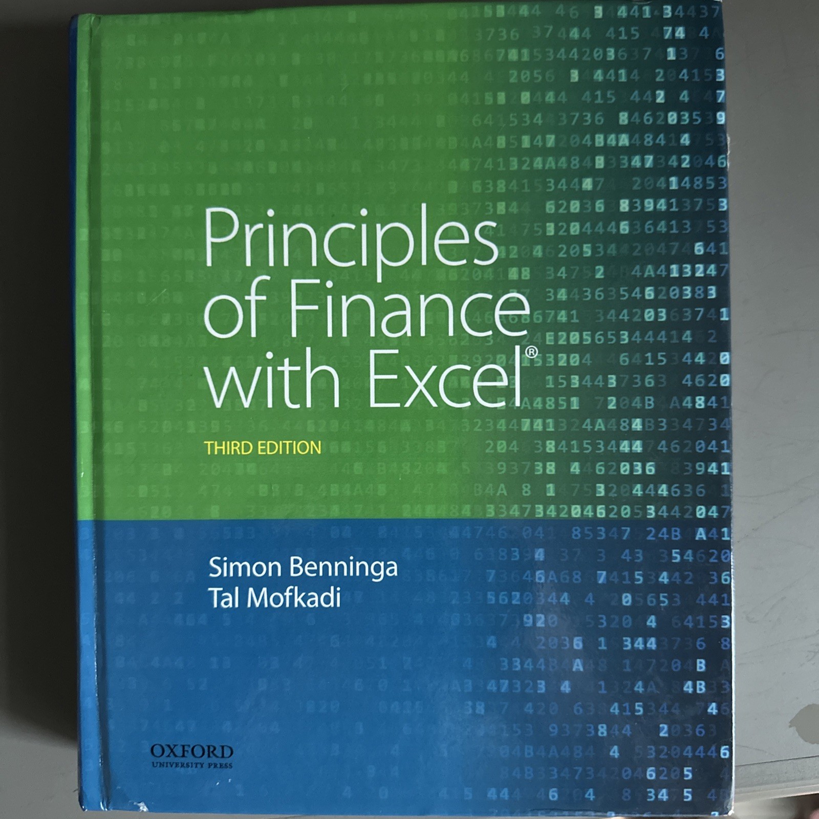 Principles of Finance with Excel by Benninga, Simon