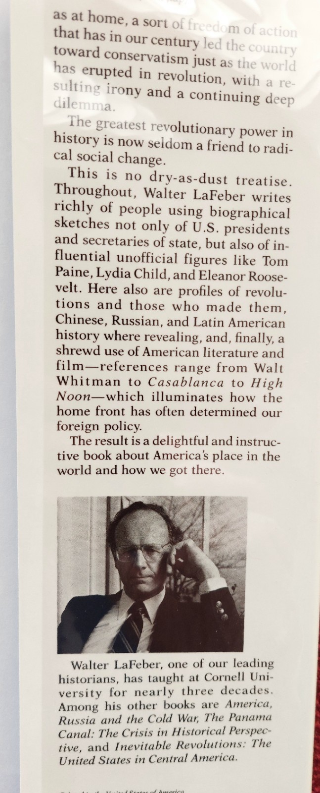 U.S. FOREIGN POLICY AT HOME & ABROAD SINCE 1750 W. Lafeber HC/DJ