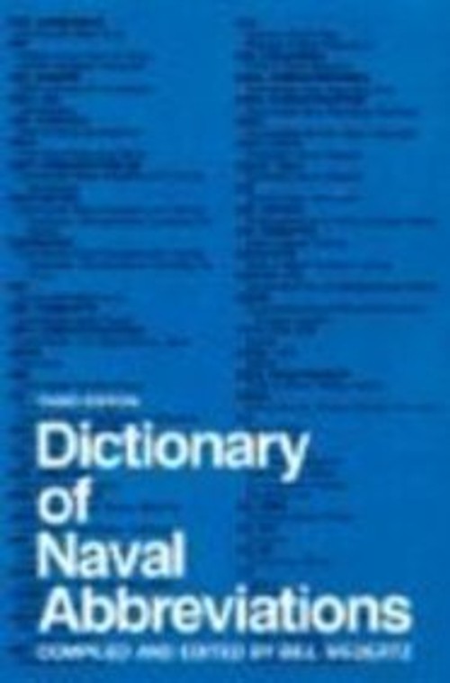 Dictionary of Naval Abbreviations Hardcover