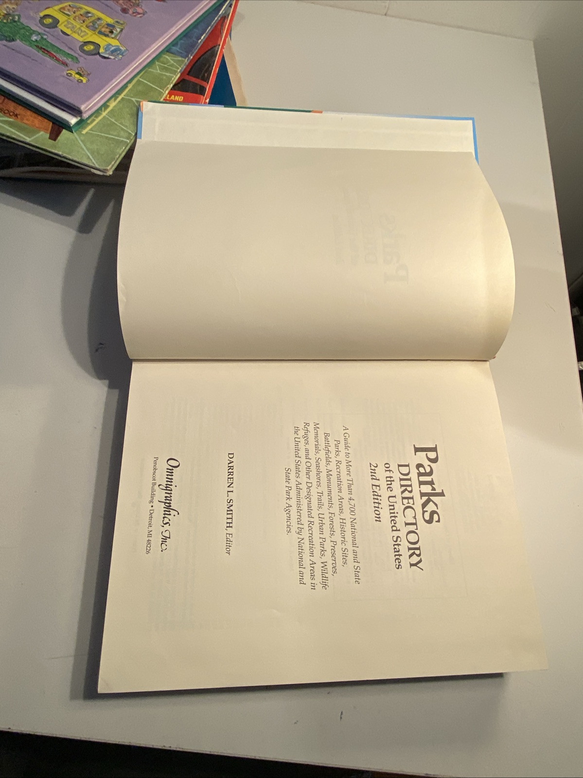 Parks Directory of the United States Hardcover Book 1996 2nd Edition XLib