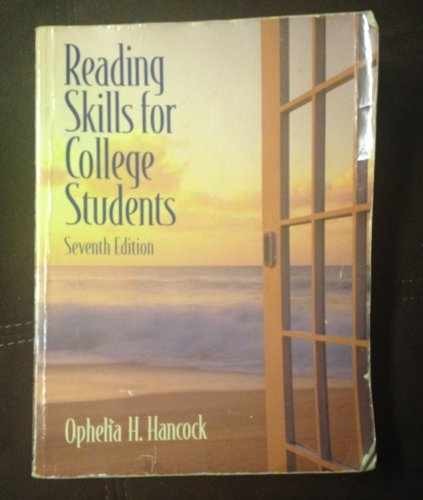 Reading Skills For College – Paperback, by Hancock Ophelia H – Very Good