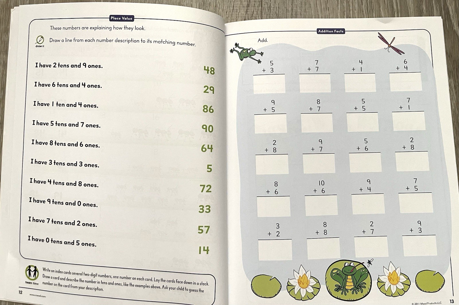 Mead Addition Subtraction Workbook Grade 1-2 Math Ages 6-8 Learning Book