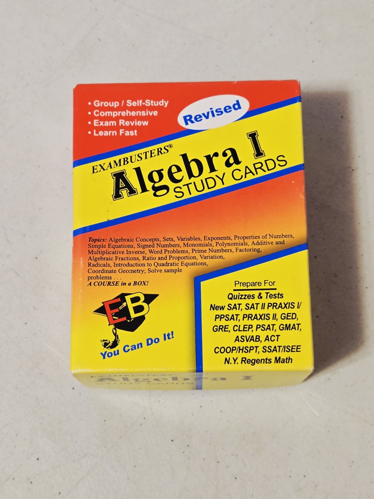 Ace Exambusters Revised Algebra I Study Cards (Homeschool Test Prep SAT GED ACT)
