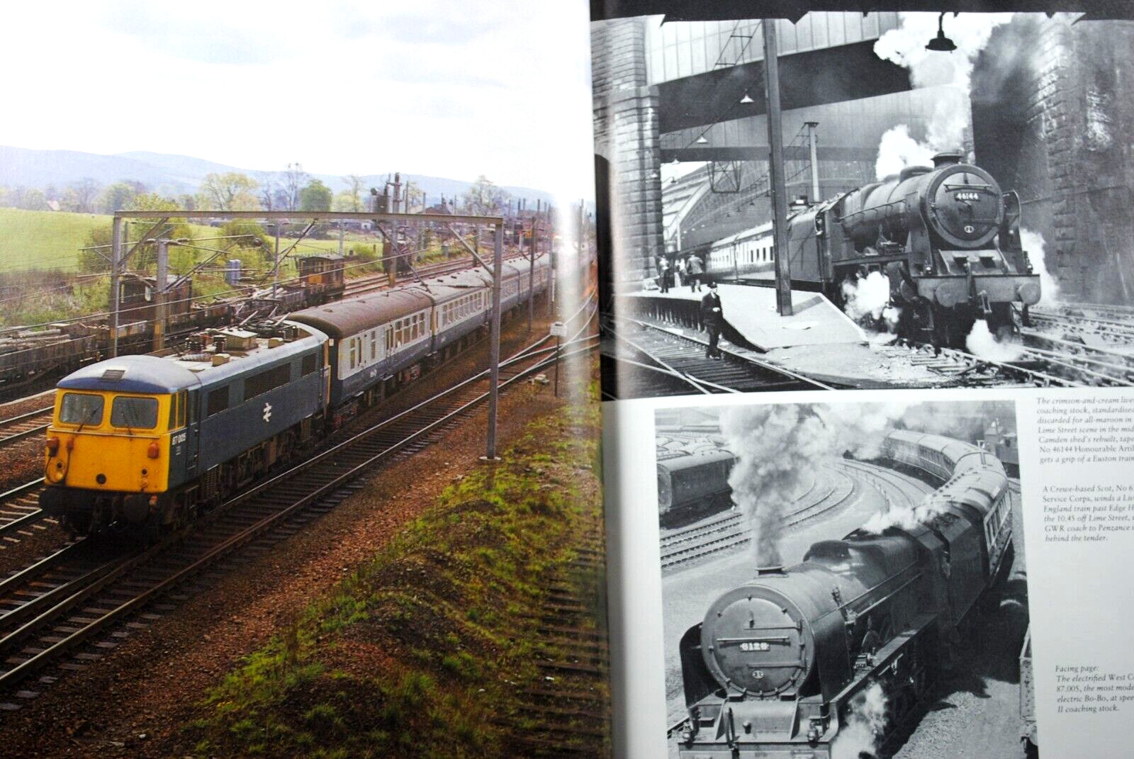 GREAT RAILWAYS PHOTOGRAPS in The British Isles By ERIC TREACY 216 Pages HB VGC