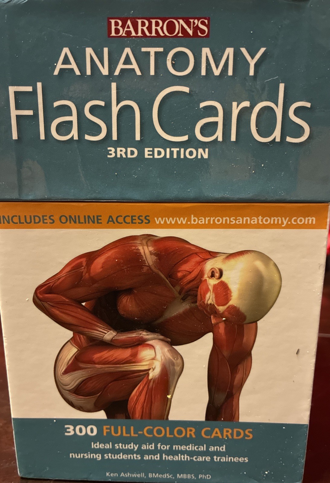 Barron’s Anatomy Flash Cards 3rd Edition 300 Full Color Cards