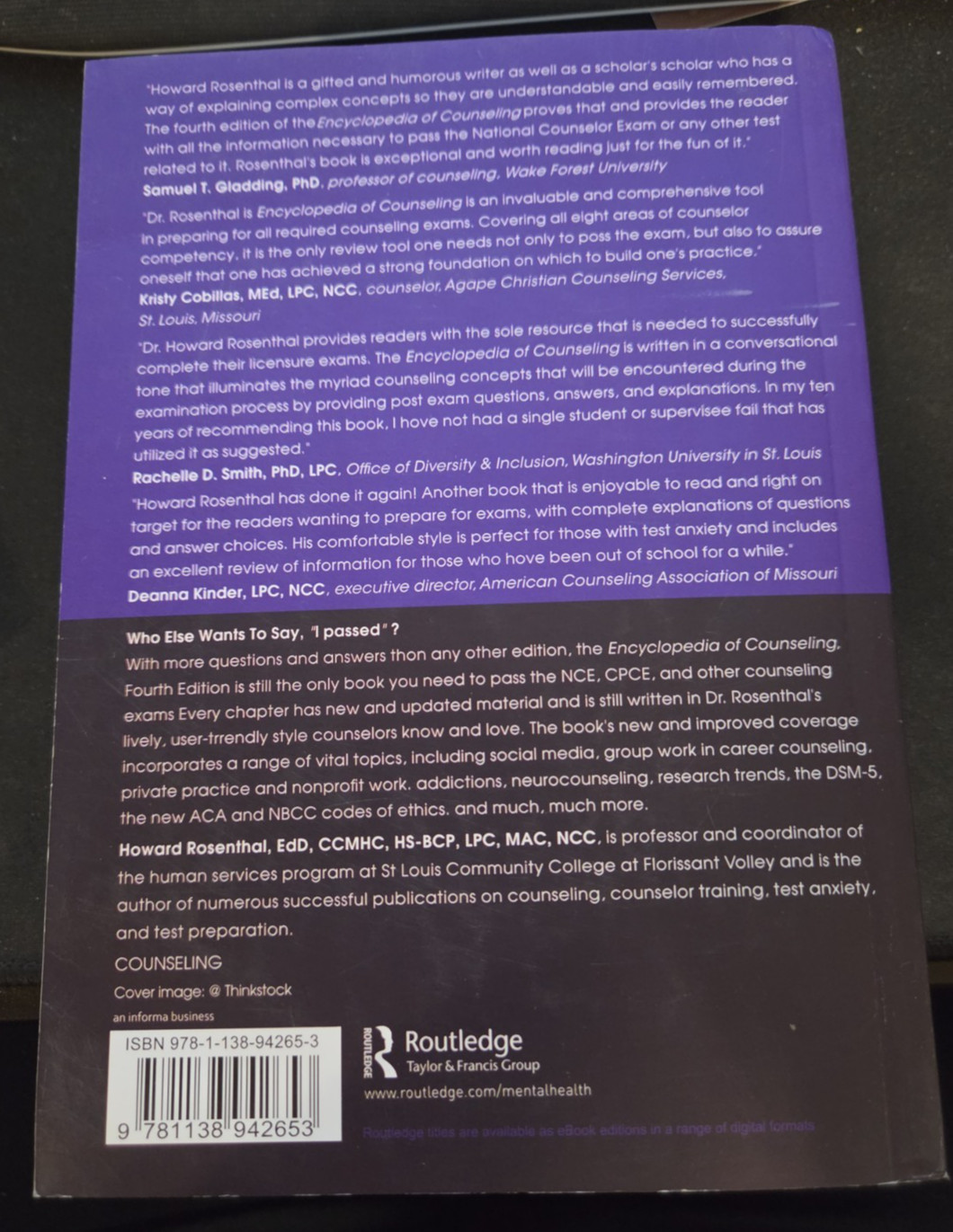 Encyclopedia of Counseling