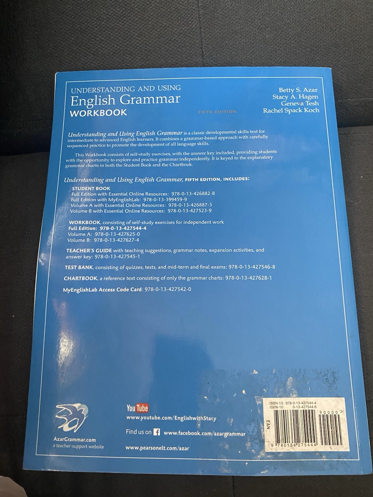 Understanding and Using English Grammar, Workbook by Stacy Hagen and Betty Azar