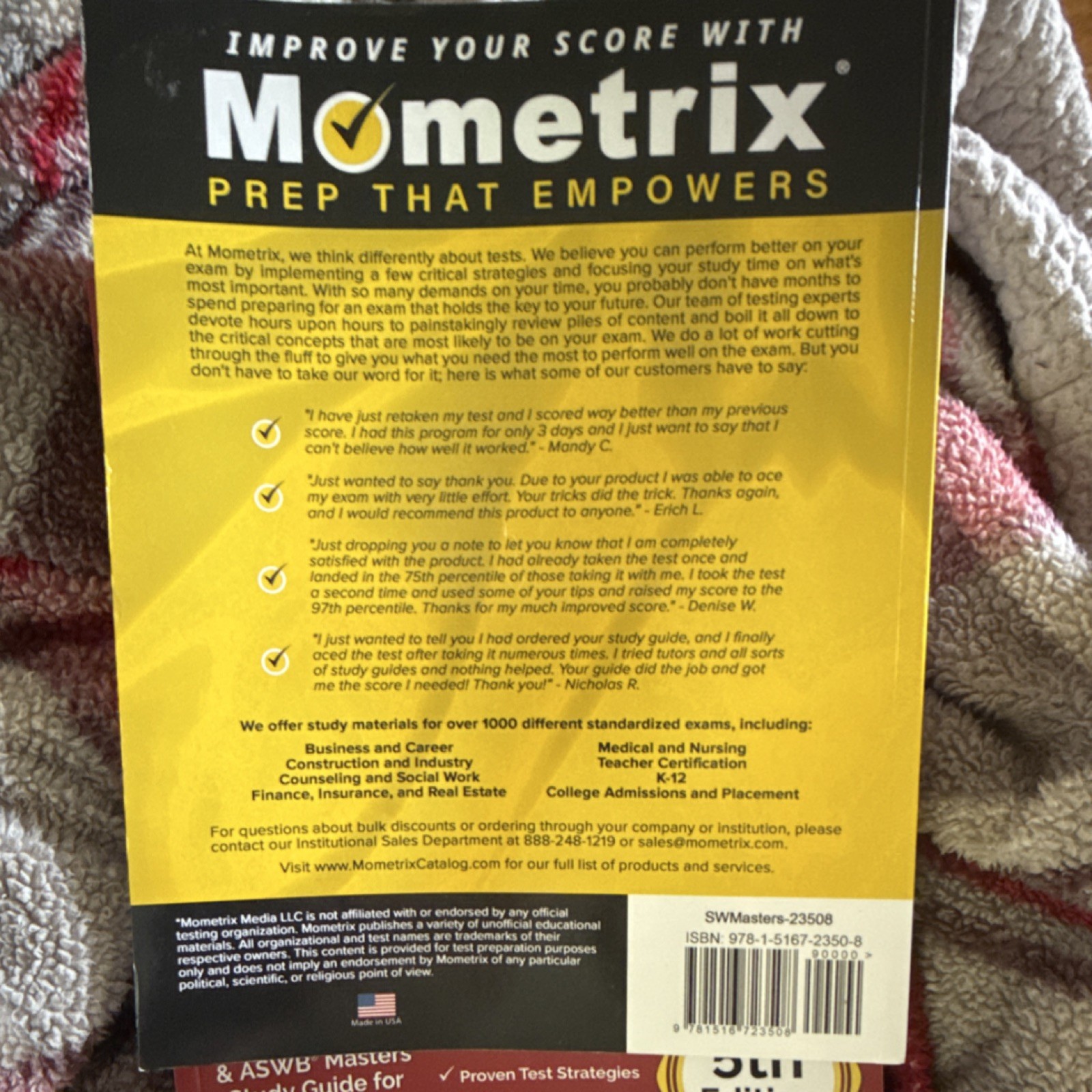 Mometrix Test Preparation LMSW Exam Prep 2023-2024 5th Edition Study Guide Book