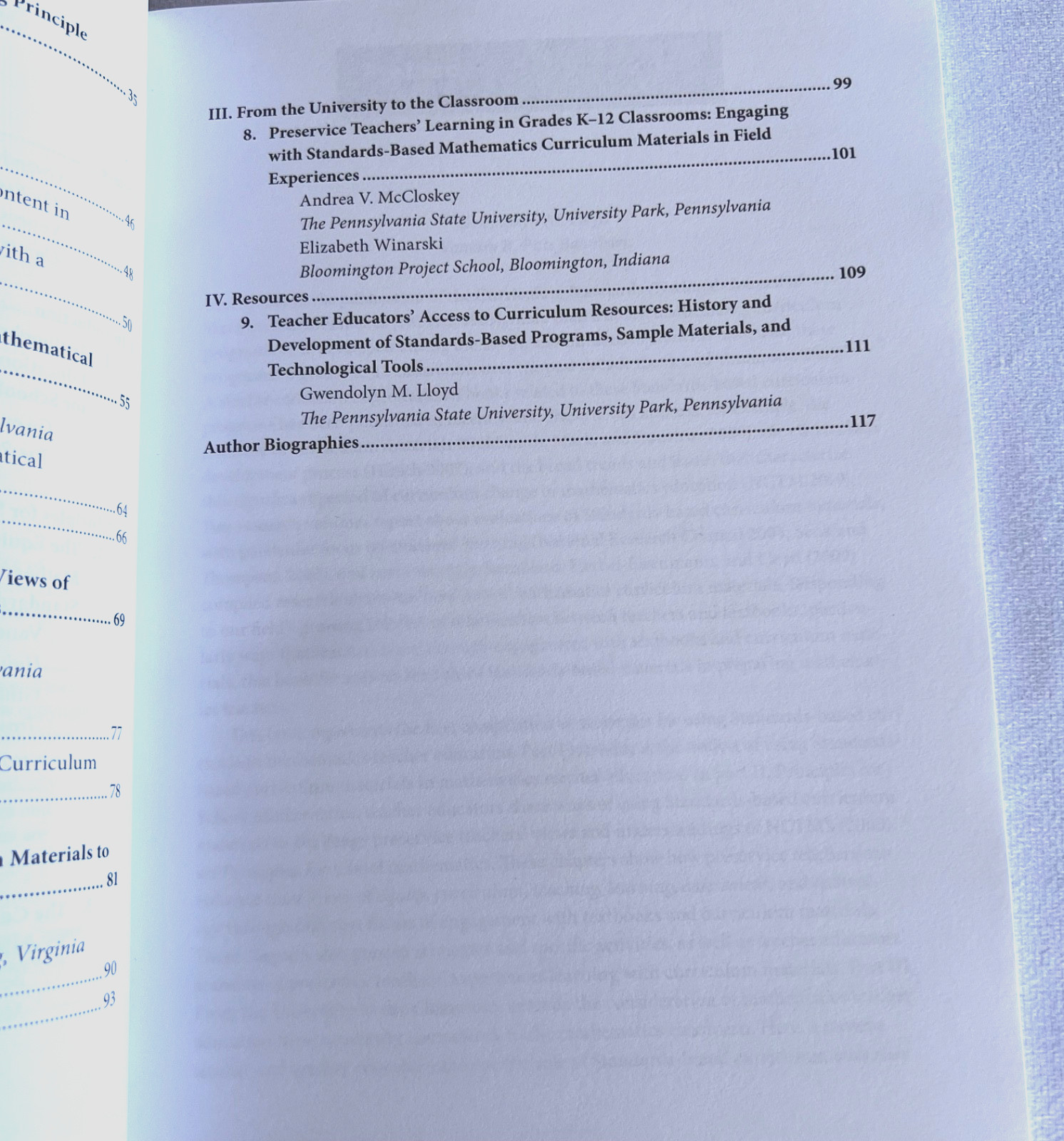 Curriculum-Based Activities and Resources for Preservice Math Teachers NCTM PB