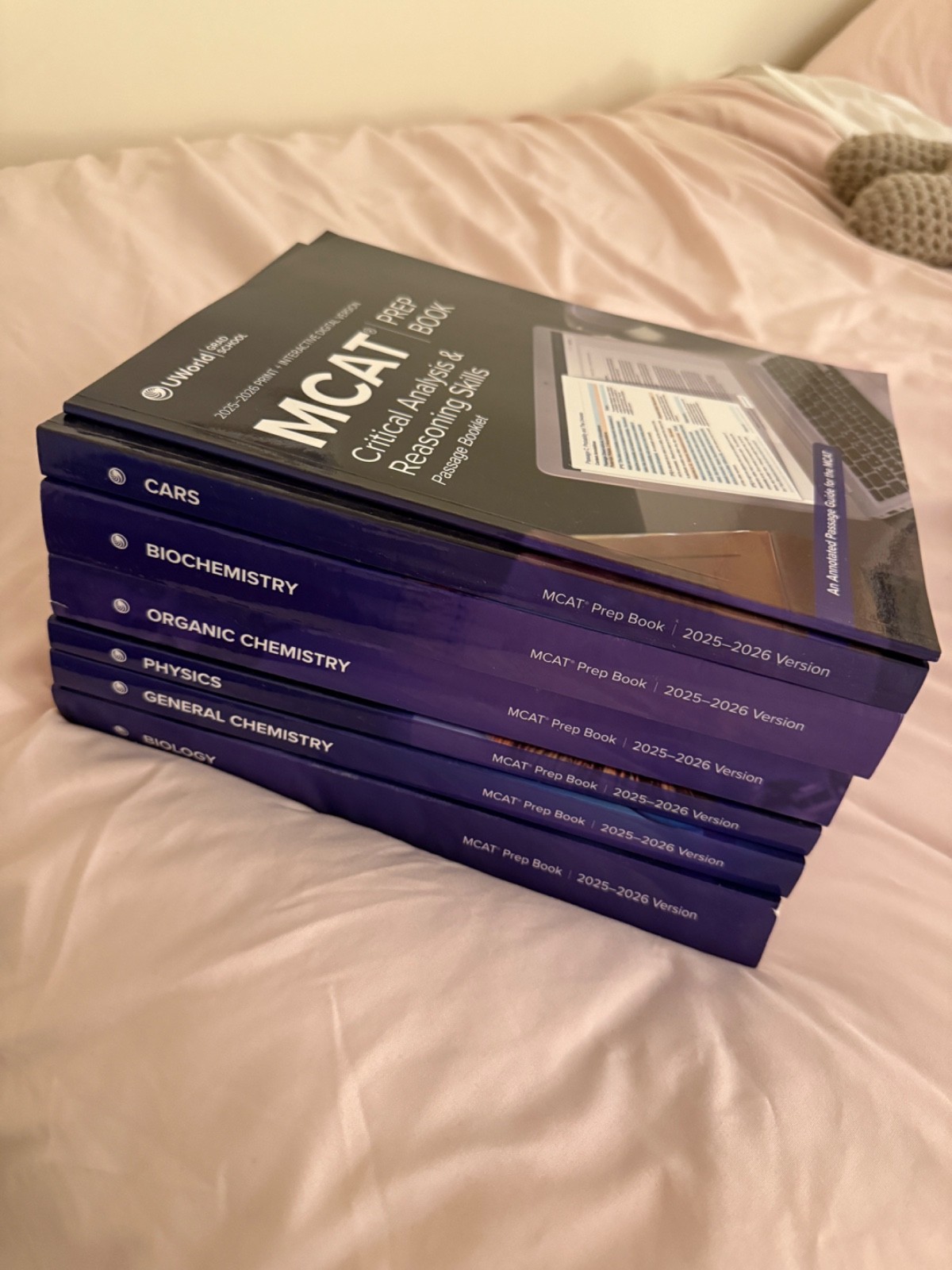 UWorld 2026-2027 MCAT Prep Set Of 8 Books -No Digital Code Books Only