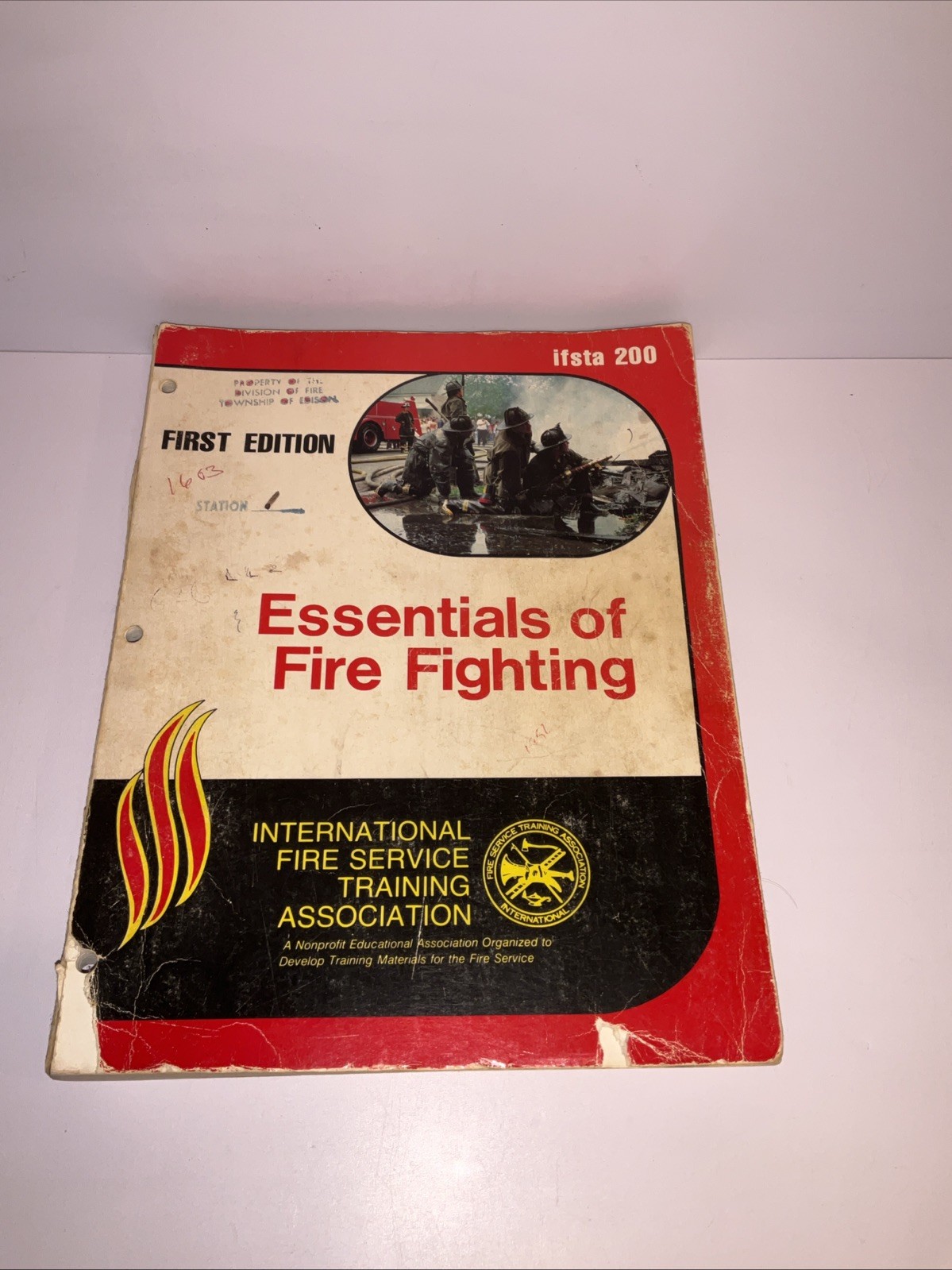 Vtg IFSTA Essentials Of Fire FightingManual 1977 First Edition See Photos 3 Hole