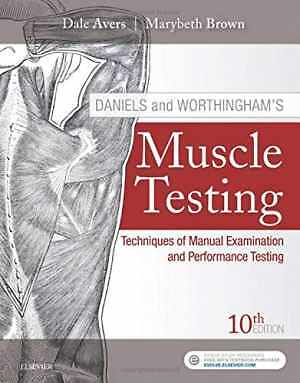 Daniels and Worthingham’s Muscle Testing: – Spiral-bound, by Brown PT PhD – Good
