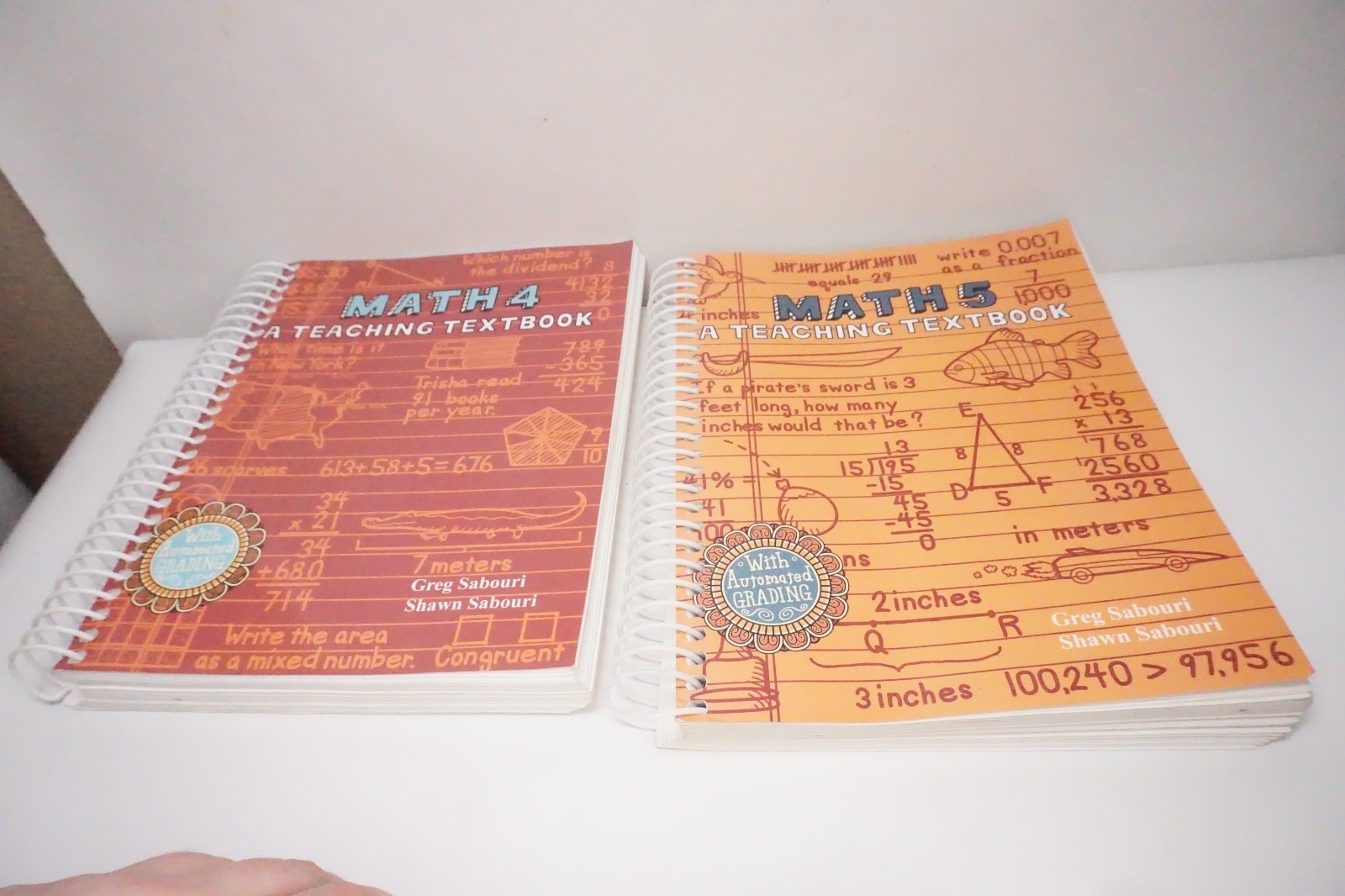 Teaching Textbooks MATH 4 Math 5 Math 6 and 7 Books and CD-ROM SET