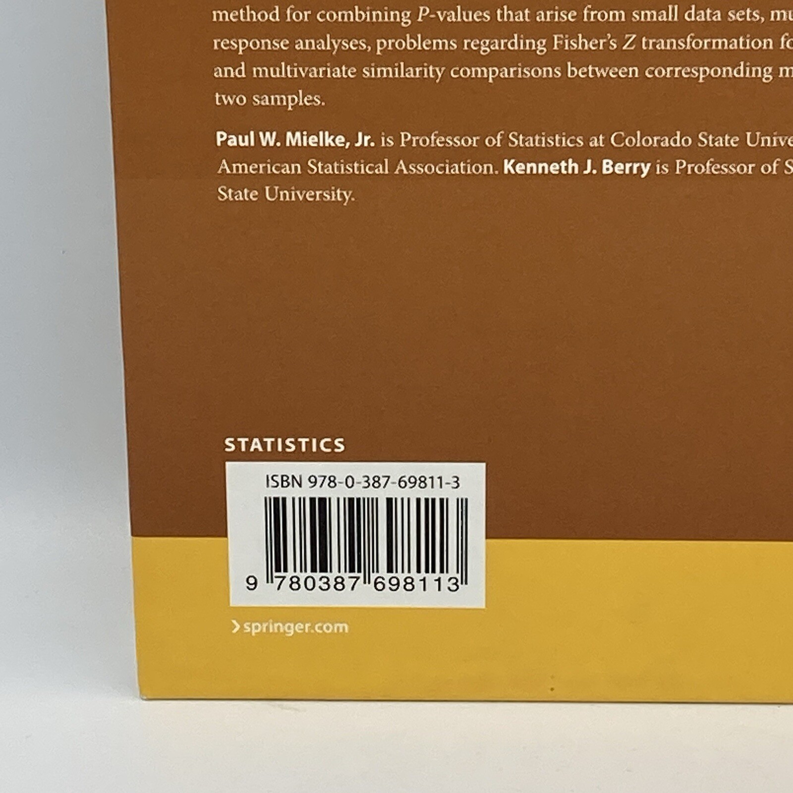 Permutation Methods A Distance Function Approach Second Edition Springer Series