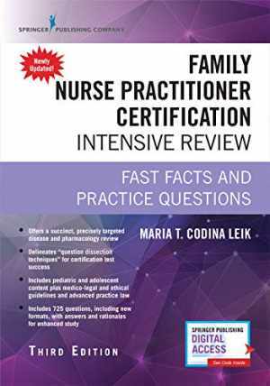 Family Nurse Practitioner Certification – Paperback, by Codina Leik MSN – Good o