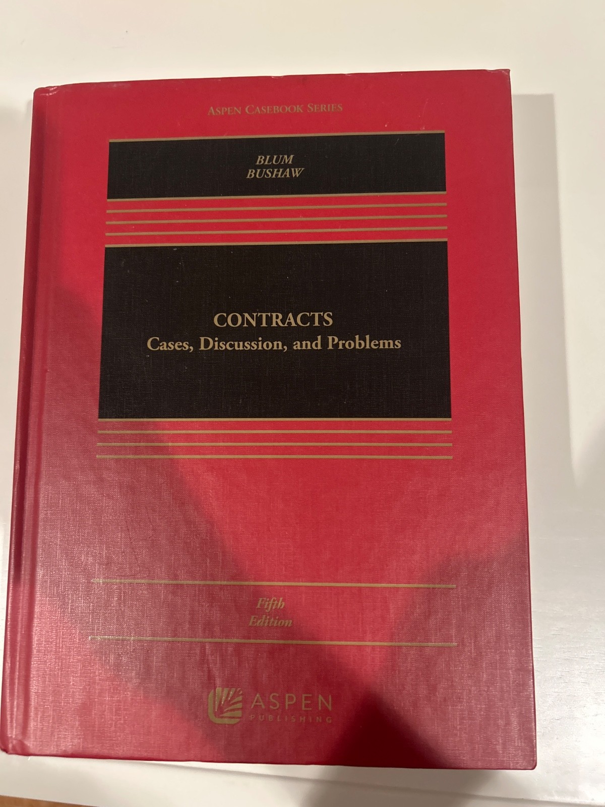 contracts cases discussion and problems, Blum & Bushes, fifth edition