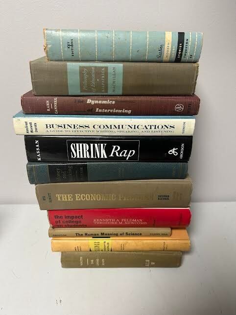 Vintage Textbook Lot – 11 Titles – Topics Communication, Economics, Science and