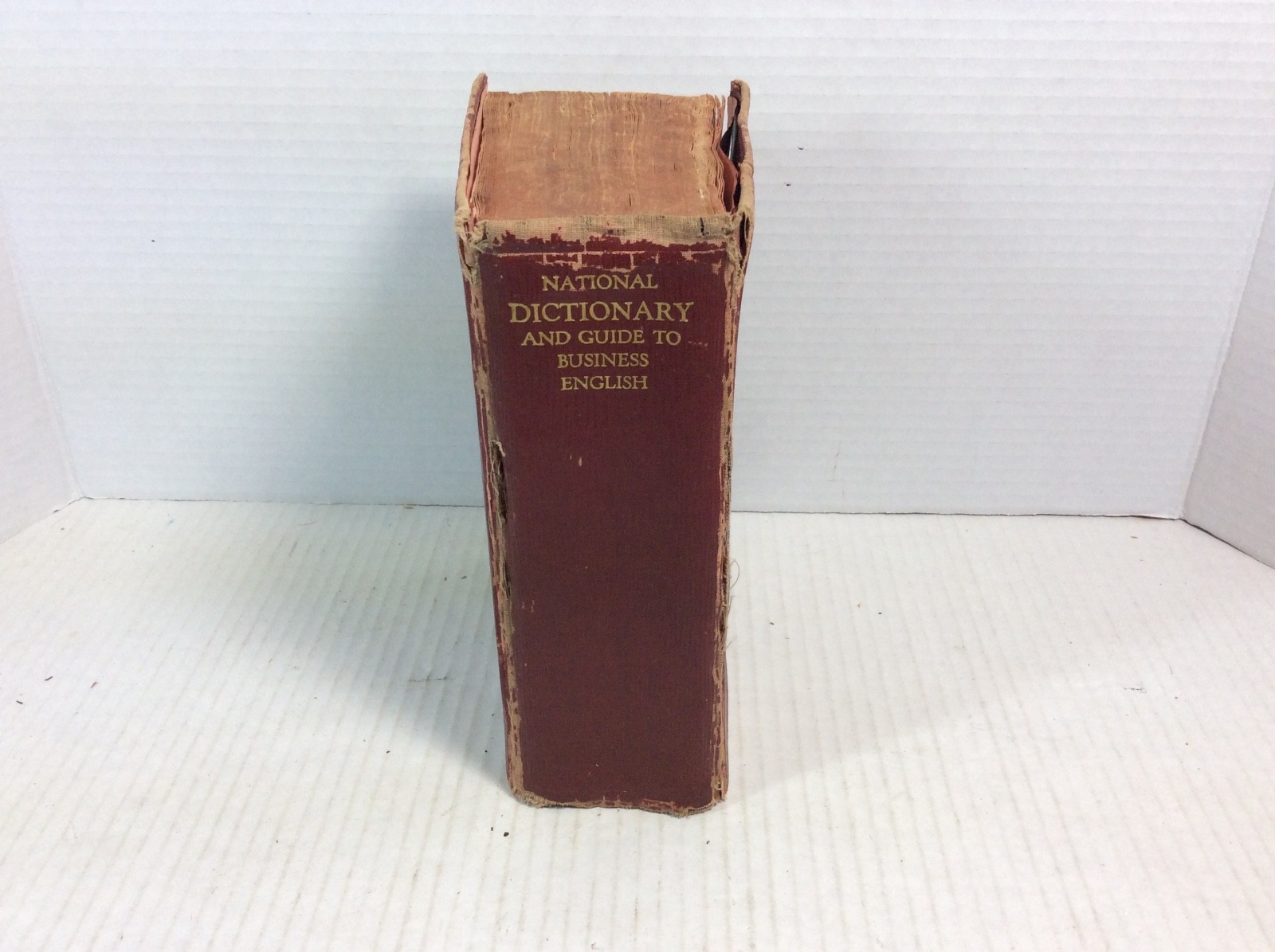 National Dictionary Self-Pronouncing 1943 Edition Noah Webster Business English