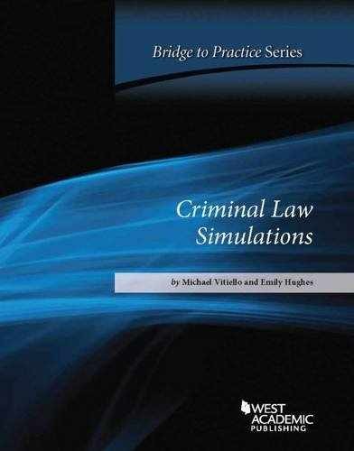 Criminal Law Simulations: – Paperback, by Vitiello Michael; Hughes – Good o