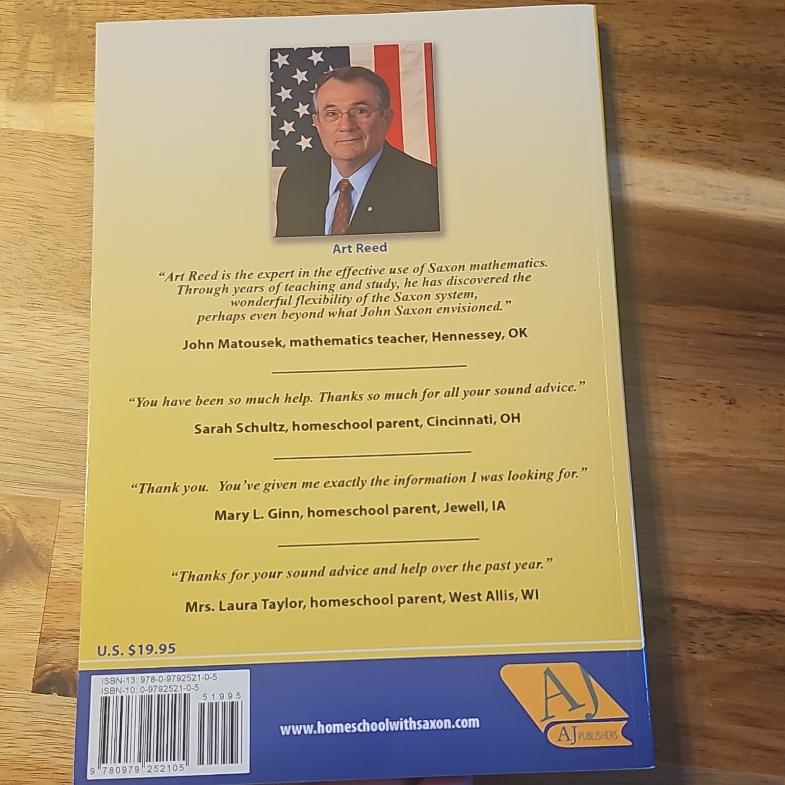 Using John Saxon’s Math Books by Art Reed 2018 Paperback Math AJ Publishers