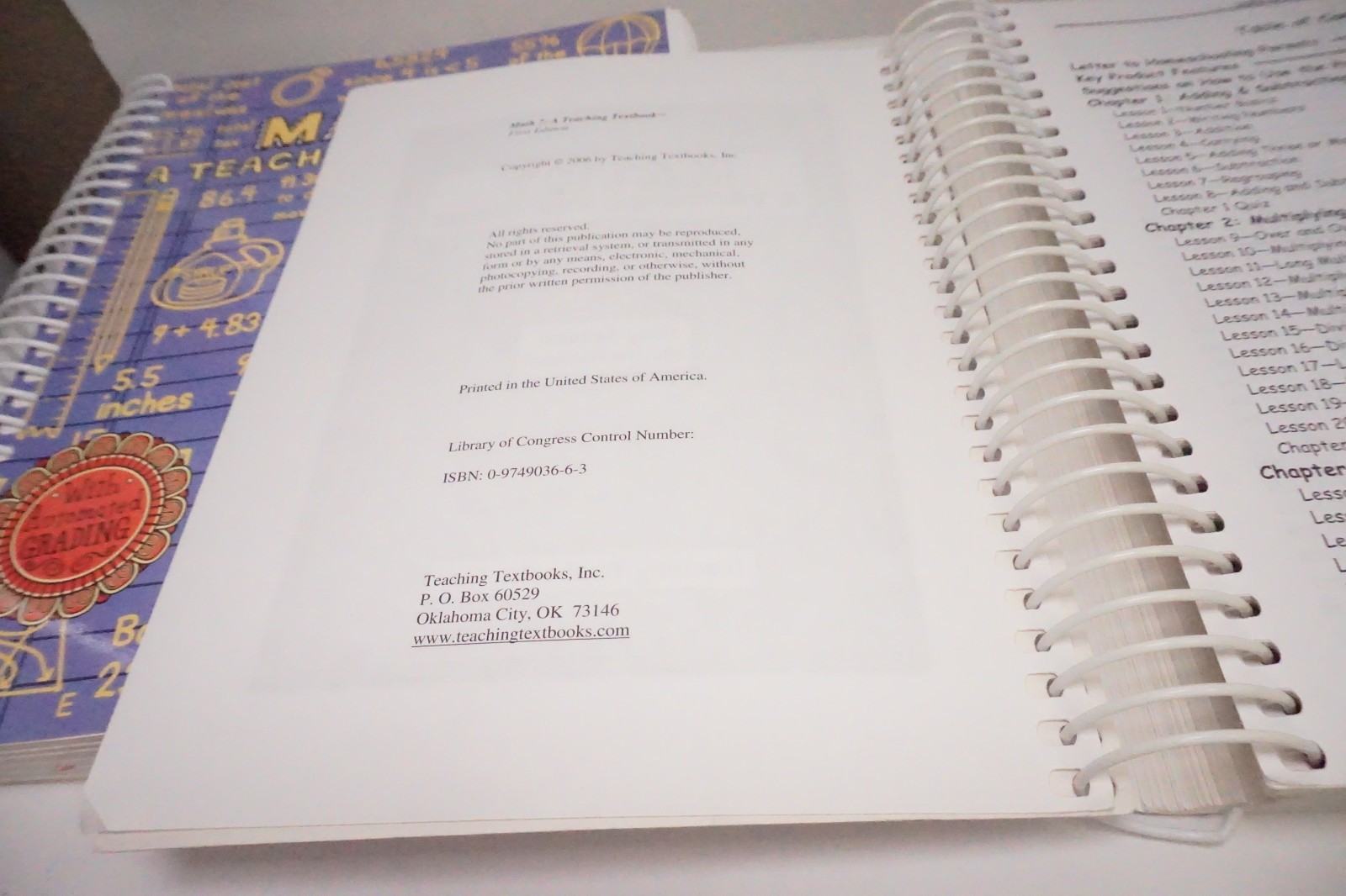 Teaching Textbooks MATH 4 Math 5 Math 6 and 7 Books and CD-ROM SET