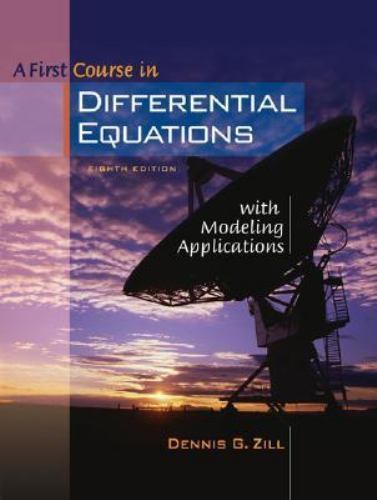 A First Course in Differential Equations with Modeling Applications (with…