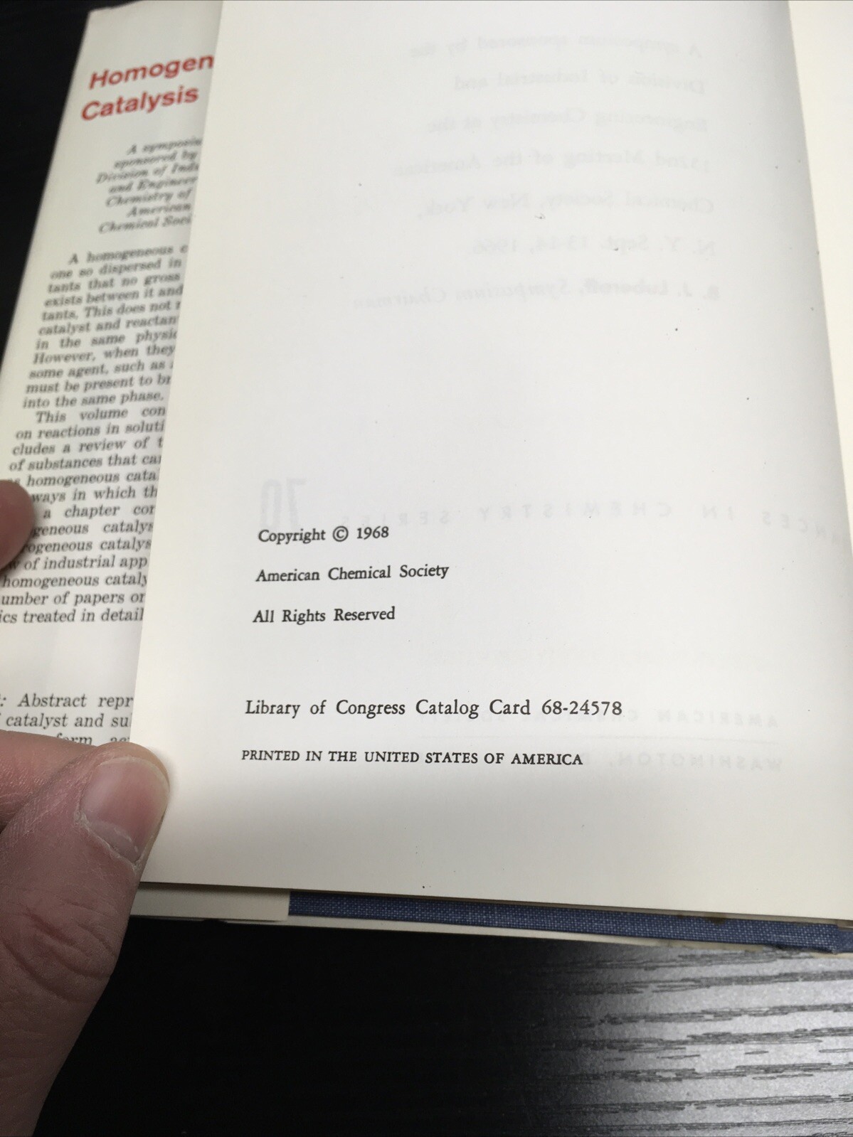 Homogeneous Catalysis; Advances In Chemistry Series 70, 1968