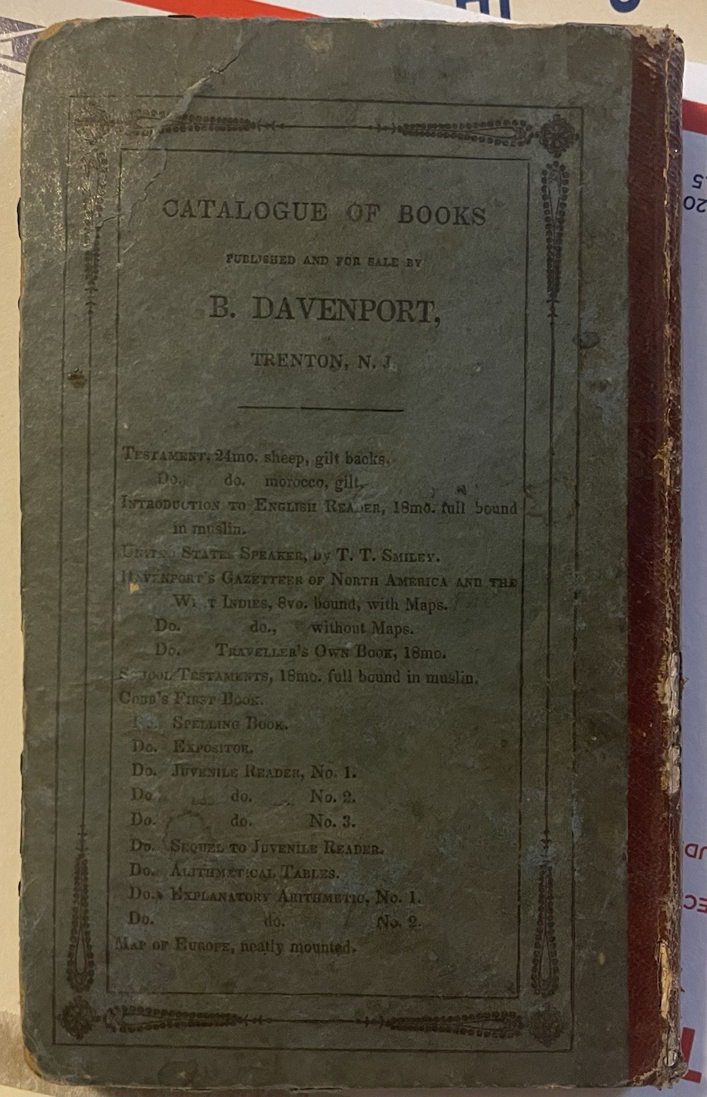 1800s English Grammar Cobb’s Sequel To The Juvenile Readers Printed 1835/c1832