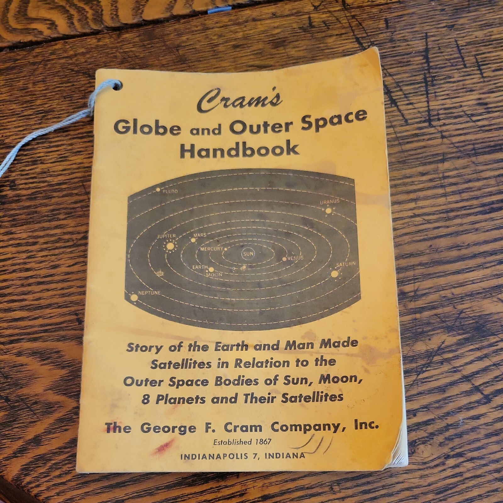 Vuntage 1958 Cram’s Outer Space and World Globe Handbook Paperback 64 Pages