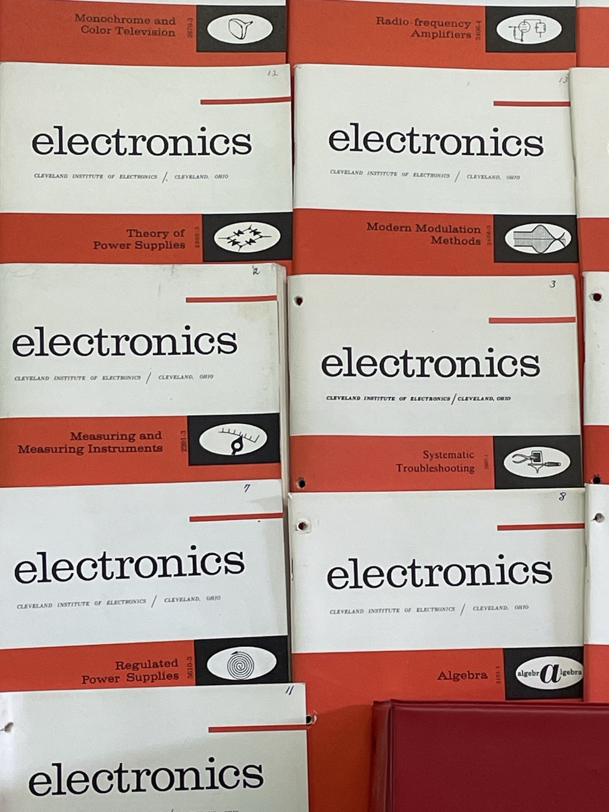 Lot Of 56 Cleveland Institute Of Electronics (CIE) Auto-Programmed Lessons